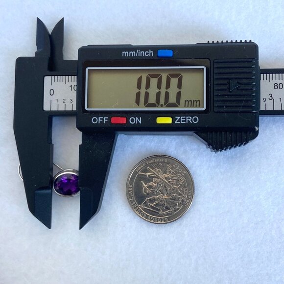 Sterling Silver 925 Faceted Oval Amethyst Dangle Drop Earrings Amethyst Jewelry - Picture 12 of 16